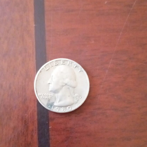George Washington Quarter Dollar 1980 used coin from America