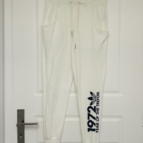 Adidas white sweatpants like new, size S