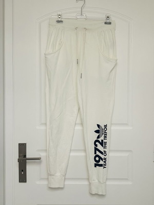 Adidas white sweatpants like new, size S