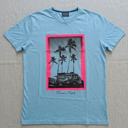 T-shirt Paco Mood blue, new, men's XXL