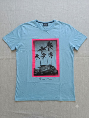 T-shirt Paco Mood blue, new, men's XXL