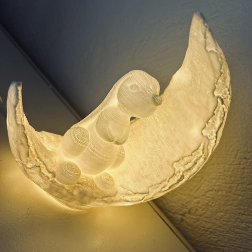 3d printed χειροποίητο φωτιστικό καινούργιο, με μπαταρία ή πρίζα