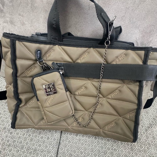 FRNC shoulder bag khaki like new, large size