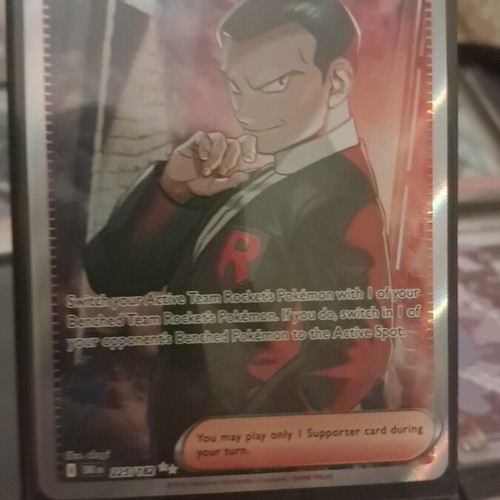 Pokemon Card Destined Rivals Team Rocket Giovanni new