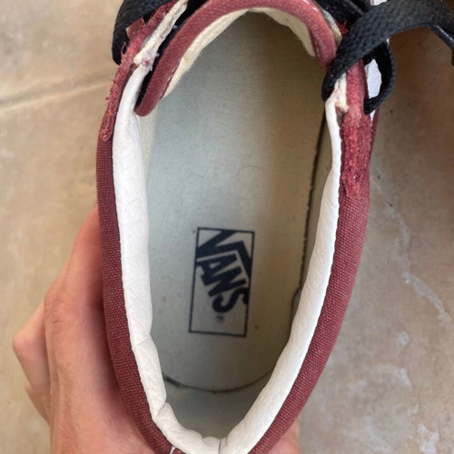 Vans Oldskool Burgundy Athletic Shoes Size 36 Like New