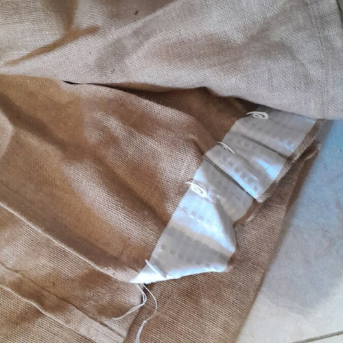 Curtains new 2 pieces 270×170 burlap fabric boho style