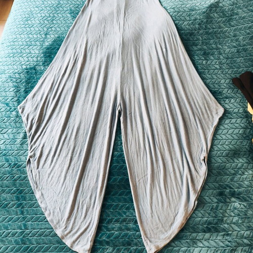 Boho jumpsuit turquoise used, loose fit M–XL