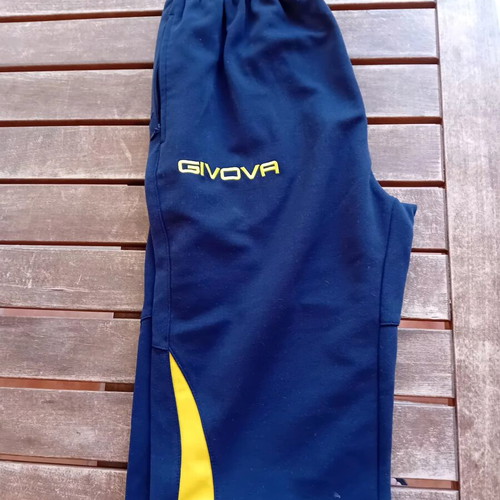 Givova Long Shorts like new, polyester and cotton, blue, size L