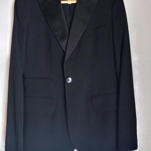 Burberry women's jacket new, size L, black, 96% wool