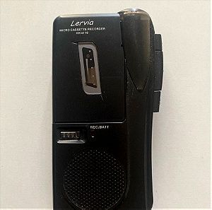 Παλιό Δημοσιογραφικό μαγνητόφωνο/κασετοφωνο  Lervia KH 4110 Micro Cassette Recorder