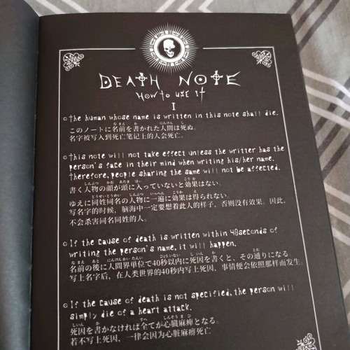 Death Note collector's notebook new with bonus bookmark
