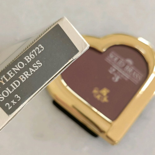 Vintage gold heart photo frame new