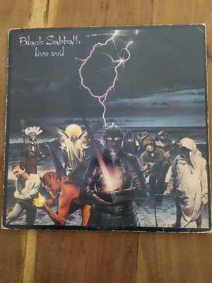 Black Sabbath Live Evil vinyl used, rock