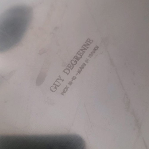 Guy Degrenne stainless steel tray used large 50 × 30 cm