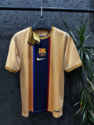 Barcelona 2001 Gold football jersey