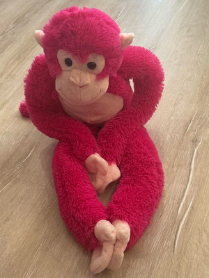 Fanswil Plush Toys Cheeky Monkey 30inch soft stuffed animal hot pink like new