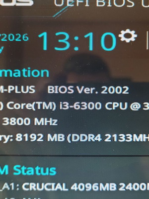 Intel Core i3 6300 processor like new