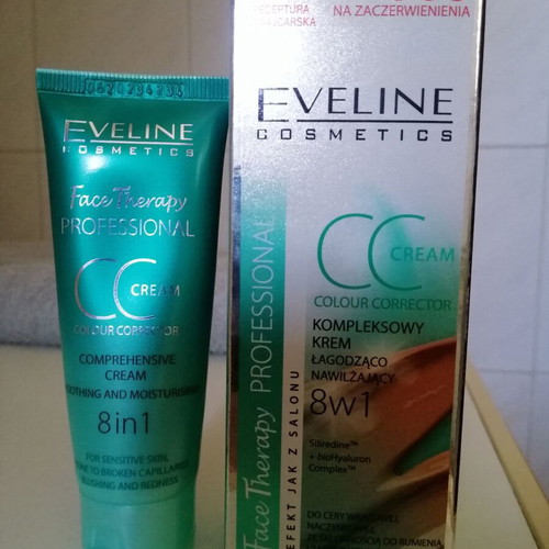 Cc cream used, Eveline Cosmetics, light shade