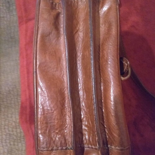 The Bridge women's leather shoulder bag like new brown