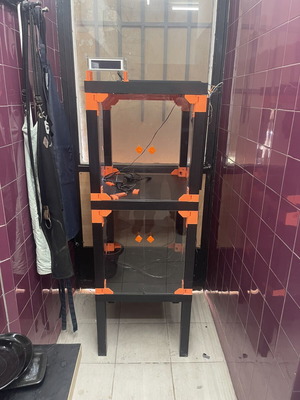 Double Printer Stand like new with fans and management control