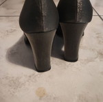 Silver pumps size 38