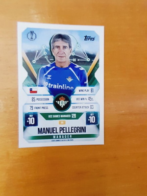 Manuel Pellegrini Topps Match Attax 2025-2026 κάρτα Real Betis