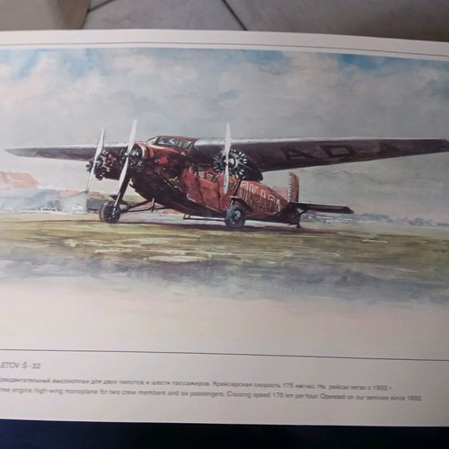 Αφίσσες αεροπλάνων CSA Czechoslovak Airlines καινούργιες, σετ 33 τεμαχίων