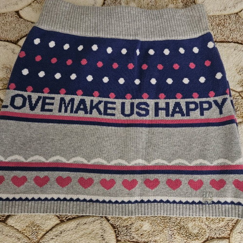 Children's knitted skirt new, for 8 years old, gray, In Time Kids