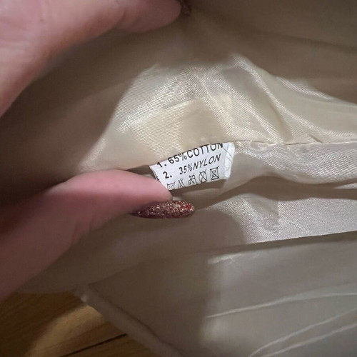 Beige jacket used, size S, for cold weather