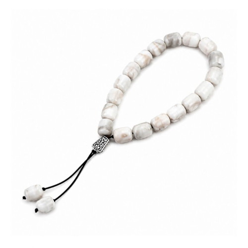 Handmade Komboloi White Jasper Edition new