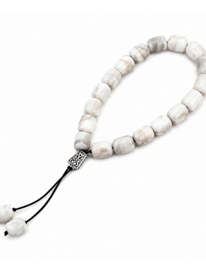 Handmade Komboloi White Jasper Edition new