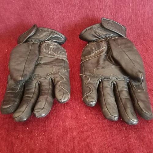 Nordcode X-Race winter motorcycle gloves used, leather, waterproof, large
