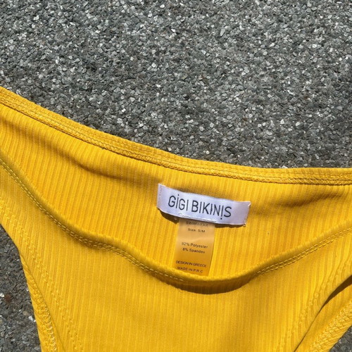 GIGI BIKINIS swimsuit like new, size S, yellow