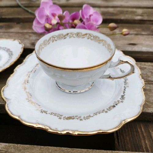 Schwarzenhammer Bavaria Germany vintage triple coffee set used