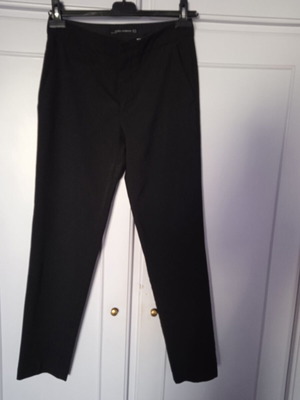Zara black straight-leg pants used size S 36 8