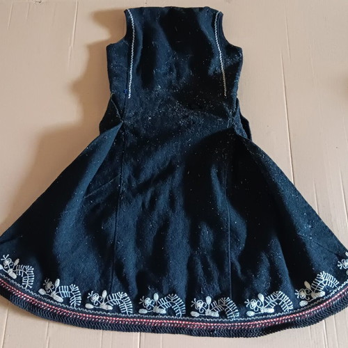 Collectible traditional wool dress of the era used