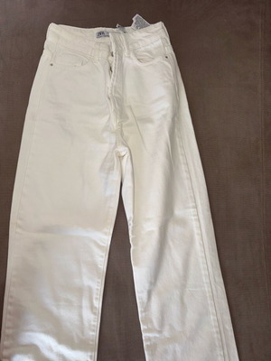 White denim pants Zara like new, size 34