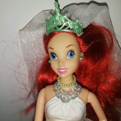 Disney Triton and Ariel doll set like new