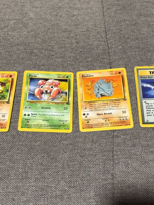 Pokemon TCG Jungle set of 4 cards used