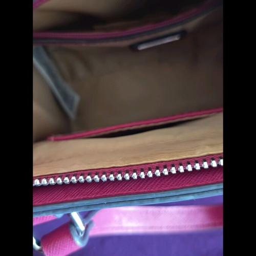 Guess handbag and crossbody bag with chain, pink