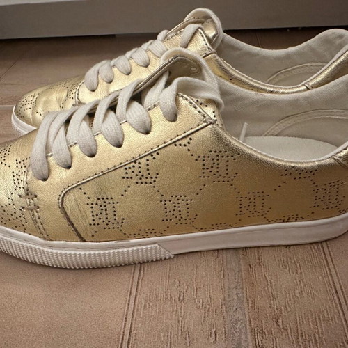 Ralph Lauren women's athletic shoe used, gold, size 37