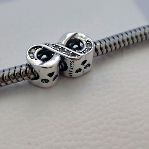Pandora Sparkling Infinity Charm S925 ALE new with zirconia