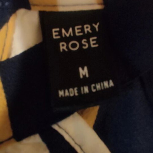 Emery Rose summer dress like new, elastic waist, knee length, white and blue