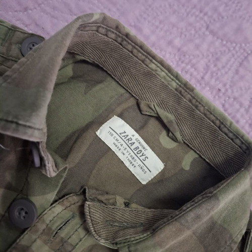 Zara shirt jacket size 5 years like new, green
