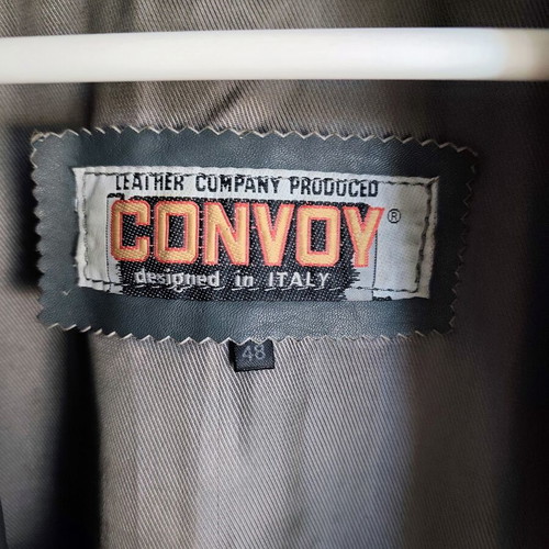 Vintage Italian leather jacket like new, gray, sizes small and medium