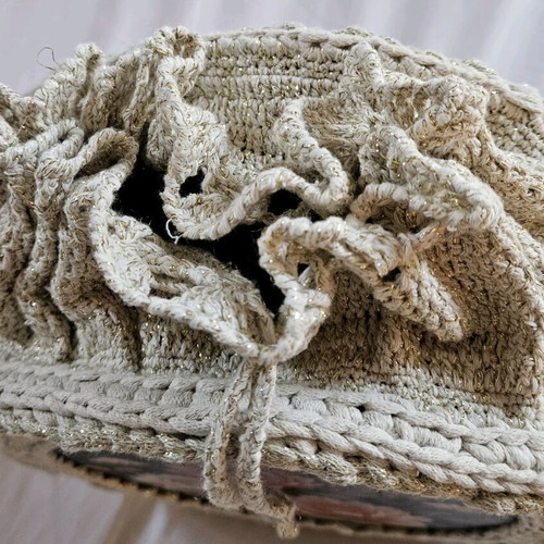 Handmade bag custom design beige