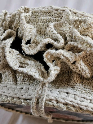 Handmade bag custom design beige