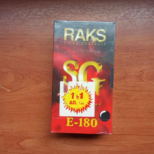 RAKS SG 180 VHS video cassettes new, 2 pieces with 1 free
