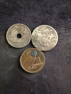 Historical coin set used, 1912-1973, Greece