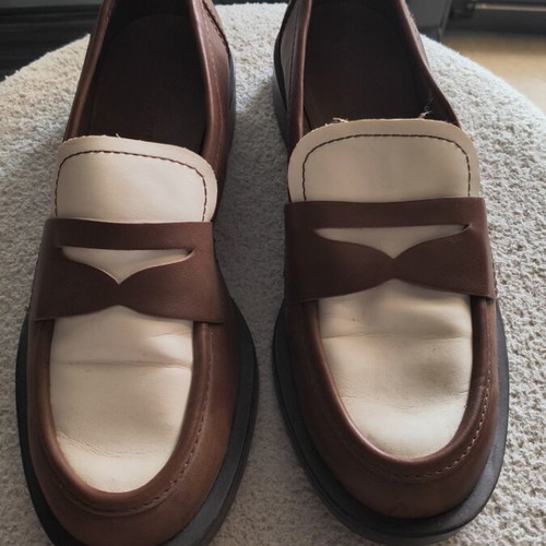 Stradivarius women's shoes like new, white and brown, size 39